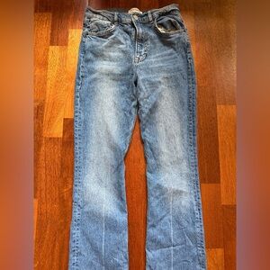 Reformation Peyton sz 28 high rise bootcut jeans, light wash, barely worn